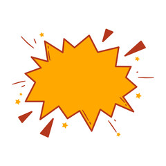 Comic Speech Bubble. Comic Explosion Bubble