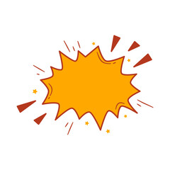 Comic Speech Bubble. Comic Explosion Bubble