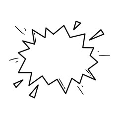 Comic Speech Bubble. Comic Explosion Bubble