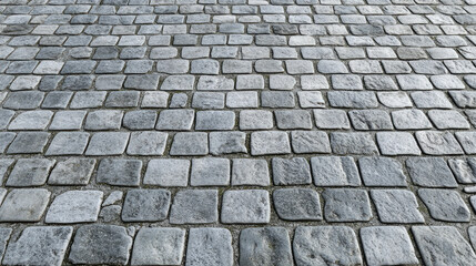 A high-resolution seamless gray cobblestone wall or road texture, designed with grungy stone patterns and natural variations.