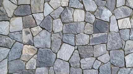 Obraz premium A high-resolution seamless gray cobblestone wall or road texture, designed with grungy stone patterns and natural variations.