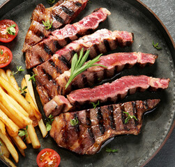 Grilled steak