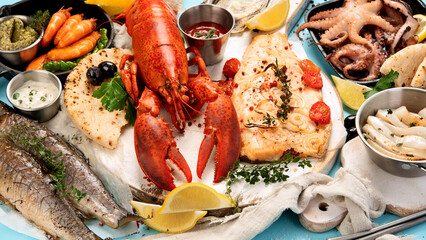 seafood and fishes dishes