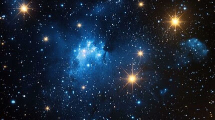 Fototapeta premium Celestial Night Sky Stars Nebula Galaxy Background