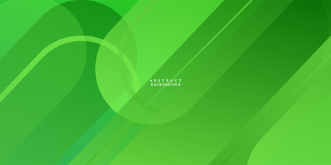 Abstract dark green geometric background template vector with curve rectangle pattern. Green background with trendy design. Eps10 vector