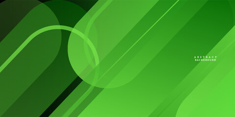 Abstract dark green geometric background template vector with curve rectangle pattern. Green background with trendy design. Eps10 vector