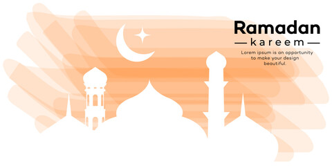 Ramadan kareem and Eid mubarak background design