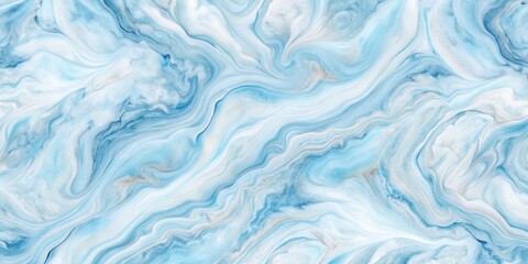 Obraz premium Abstract Swirling Blue and White Liquid Marble Texture, Ideal for Decorative Projects and Design Applications