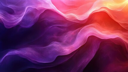 Obraz premium Abstract Colorful Waves Background With Glowing Particles