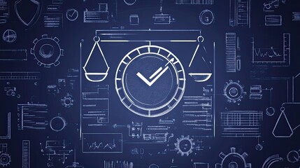 Obraz premium Business compliance strategies with regulatory standards, audit processes, and legal frameworks designed to help businesses stay compliant with laws and industry regulations.