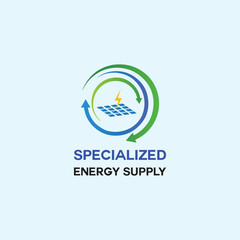 Renewable Energy Logo Design Vector