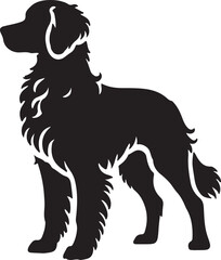 German Shephard Dog Silhouette. Canine SIlhouettes