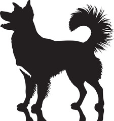 German Shephard Dog Silhouette. Canine SIlhouettes