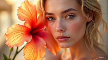 Naklejka premium Hibiscus Beauty