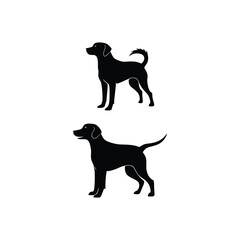 Dog Silhouette Pack - Various Poses and Breeds for Animal Lovers and Trainers