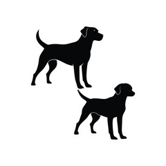Dog Silhouette Collection - Various Breeds and Poses for Veterinarians and Trainers