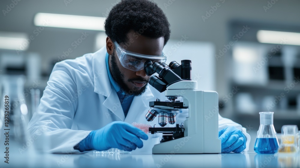 Poster laboratory technician insights on sample analysis and data precision
