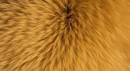 Golden fox fur texture close-up.