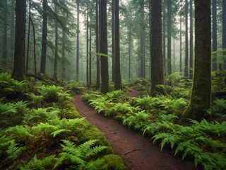 Obraz premium path in the forest
