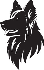 German Shephard Dog Silhouette. Canine SIlhouettes