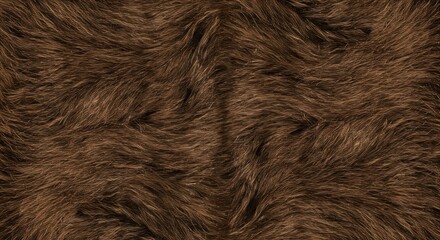 Fototapeta premium Detailed brown fur texture shows natural patterns.