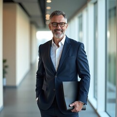 portrait of a handsome businessman