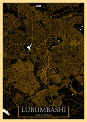Lubumbashi DRCongo City Map