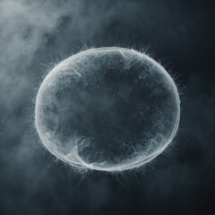 A speech bubble slowly dissolving into mist, symbolizing the power of debate.