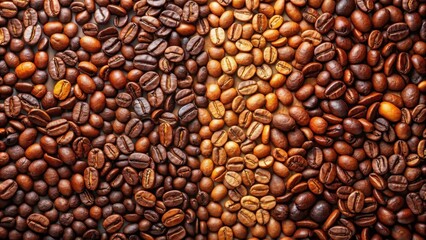 Aromatic Roasted Coffee Beans A Rich Blend of Dark and Light Brown Tones, Perfect for Backgrounds and Textures