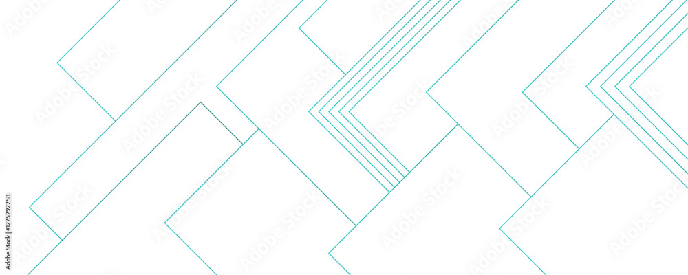 Poster blue cyan minimal lines abstract futuristic tech background. blue geometric lines tech design. blue 