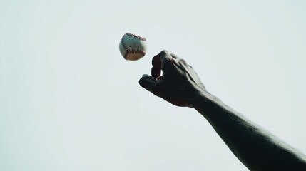 A baseball pitcher throwing a slider in a critical playoff game. Featuring finesse and skill