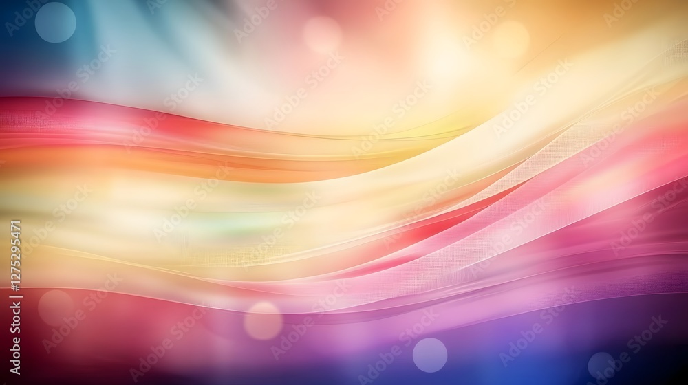 Leinwandbilder Glowing and ethereal rainbow gradient background with a beautifully blurred effect softly transitioning between rich and vibrant colors perfect for creative and modern design projects digital art