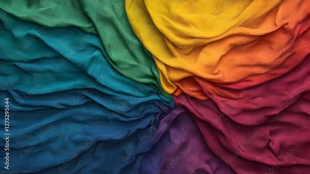 Poster dreamy and immersive lgbtq pride inspired gradient background with soft diffused rainbow hues meltin