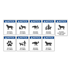 no pets allowed, flat logo