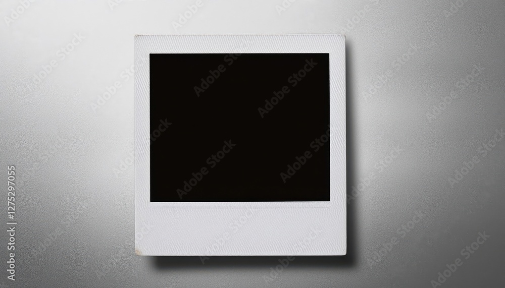 Aufkleber vintage polaroid retro shadow on transparent background capturing nostalgia with elegant simplicity 