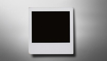 Vintage Polaroid Retro Shadow on Transparent Background Capturing Nostalgia with Elegant Simplicity and Timeless Charm
