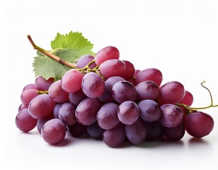 Fototapeta premium A basket of fresh grapes in white background and in the kitchen