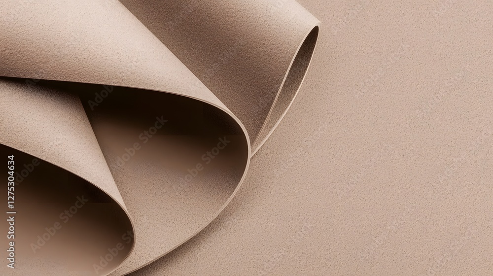 Fototapete elegant and contemporary mocha mousse paper background with a smooth warm and refined texture perfec