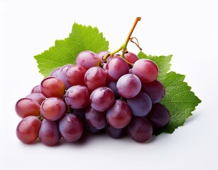 Fototapeta premium A basket of fresh grapes in white background and in the kitchen