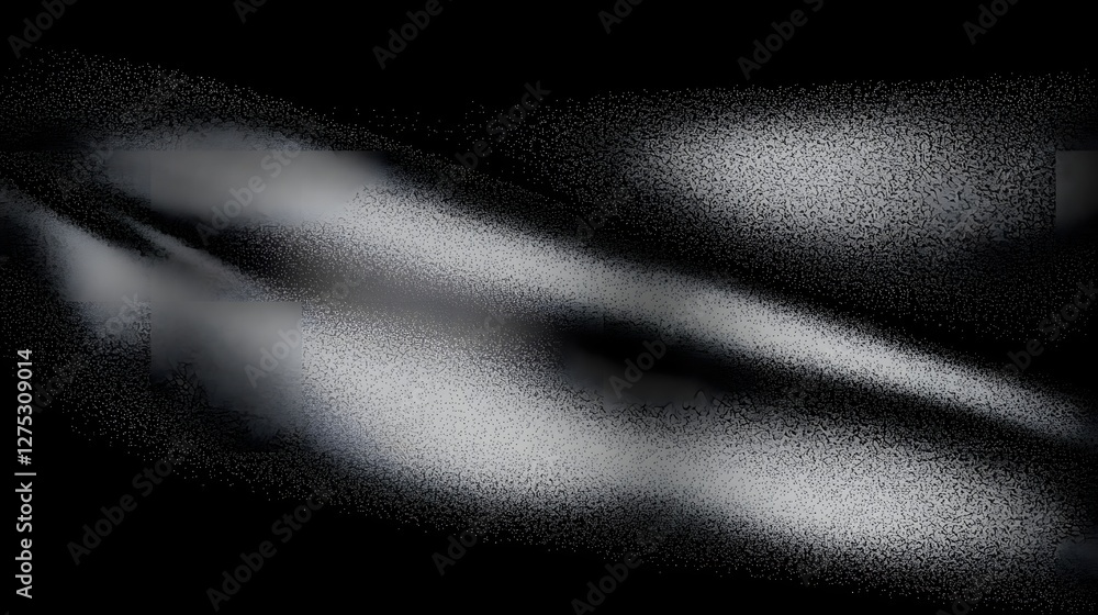 Poster Moody and atmospheric black and white abstract gradient background with a grainy monochrome noise texture creating a contemporary and stylish aesthetic for design projects digital art