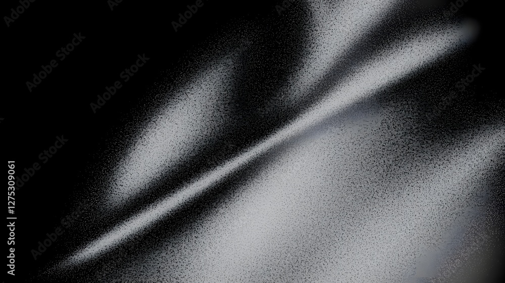 Aufkleber Moody and atmospheric black and white grainy gradient background with a monochrome abstract noise texture delivering a contemporary and stylish aesthetic for design art and creative projects