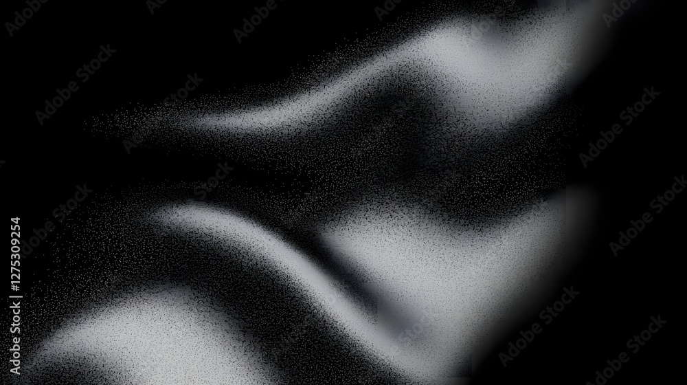 Poster Elegant black and gray gradient backdrop with a subtle grainy noise effect providing a modern and versatile design suitable for various creative applications such as fashion beauty technology decor