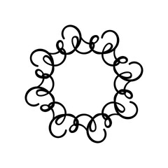 decorative frame with floral ornament