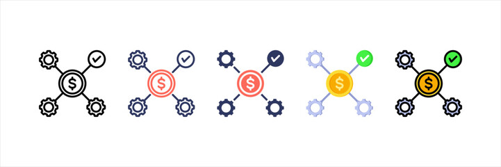 Diversification Multistyle Icon Set