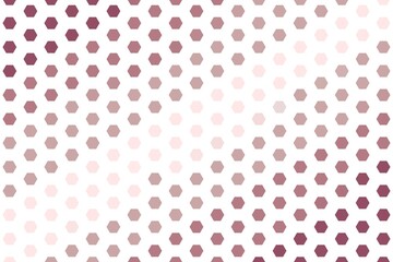 Light pink hexagonal dot pattern with a structured and seamless layout. Modern texture concept