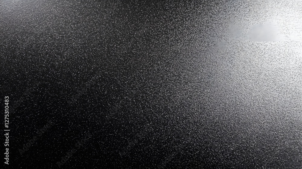 Poster gritty metallic powder coated surface with a dark rough texture and subtle sheen creating a modern a