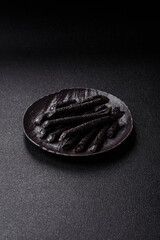 Horse meat sausage with salt, spices and herbs