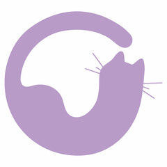 illustration of a Cat with C inital