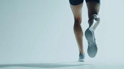 Sports injury from a calf tear during running. Featuring rehabilitation and recovery