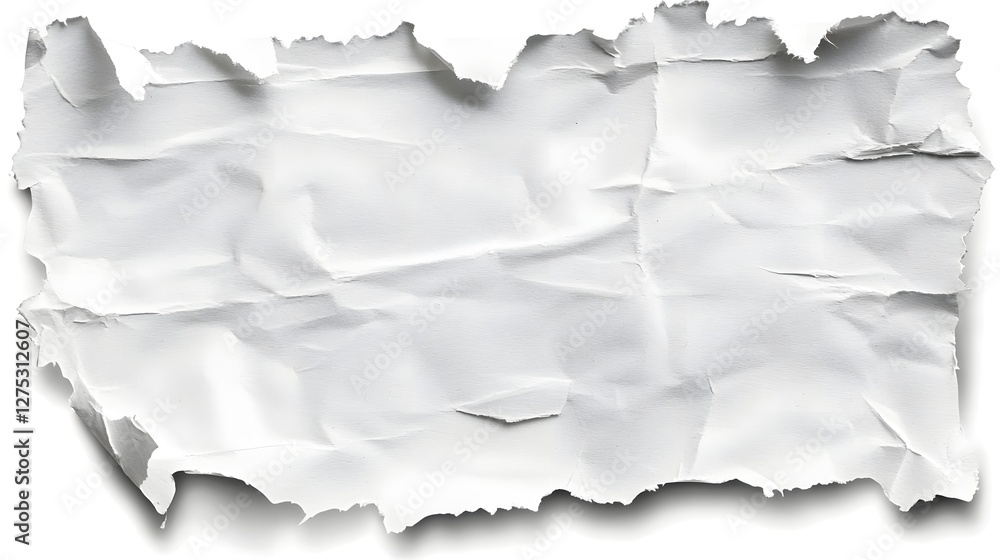 Poster minimalist torn white paper strips on dark background stylish and composition suitable for creative 
